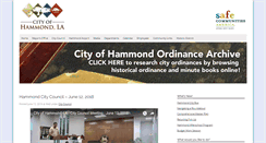 Desktop Screenshot of hammond.org